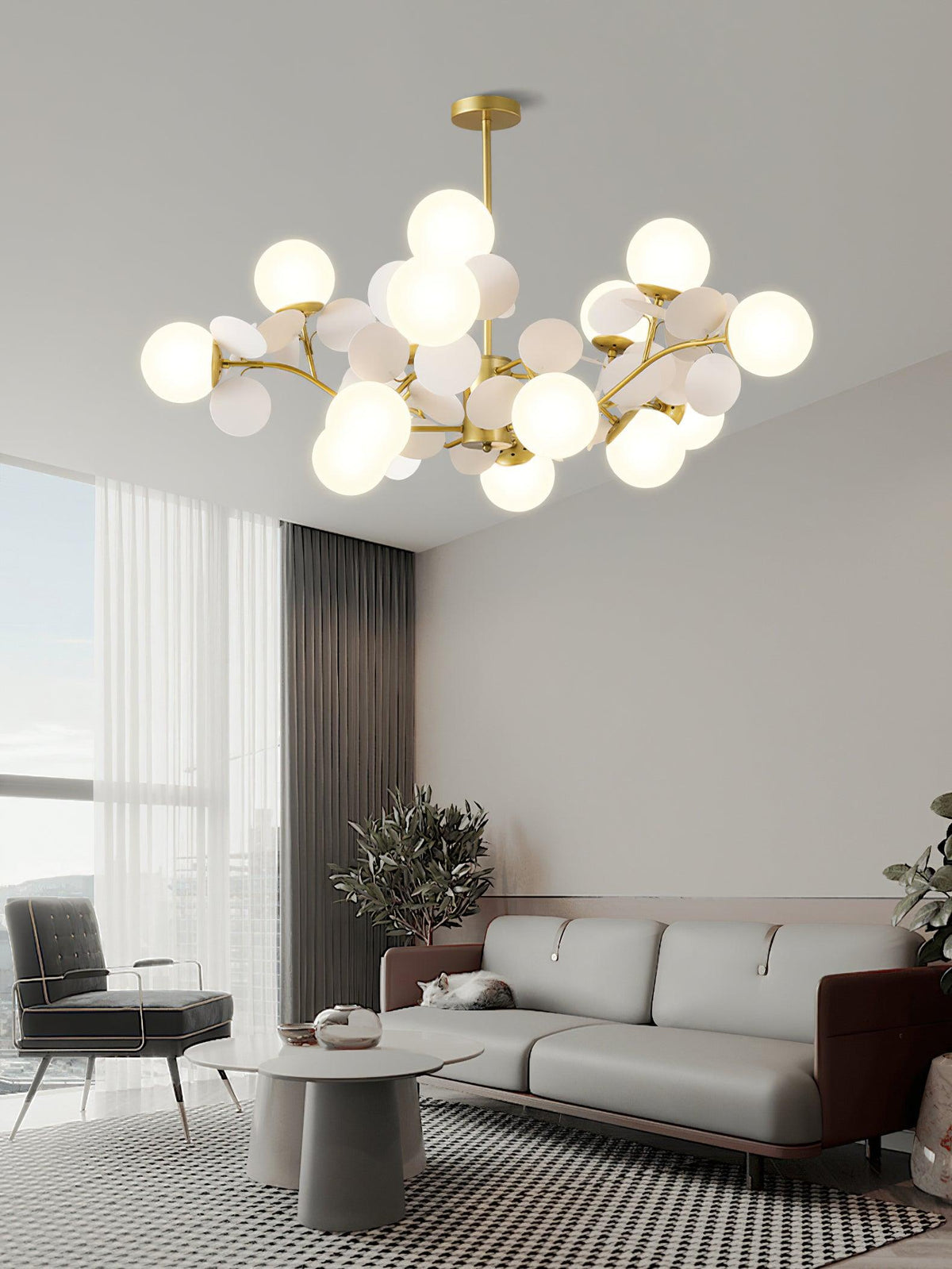 Oringrove White Tree Chandelier