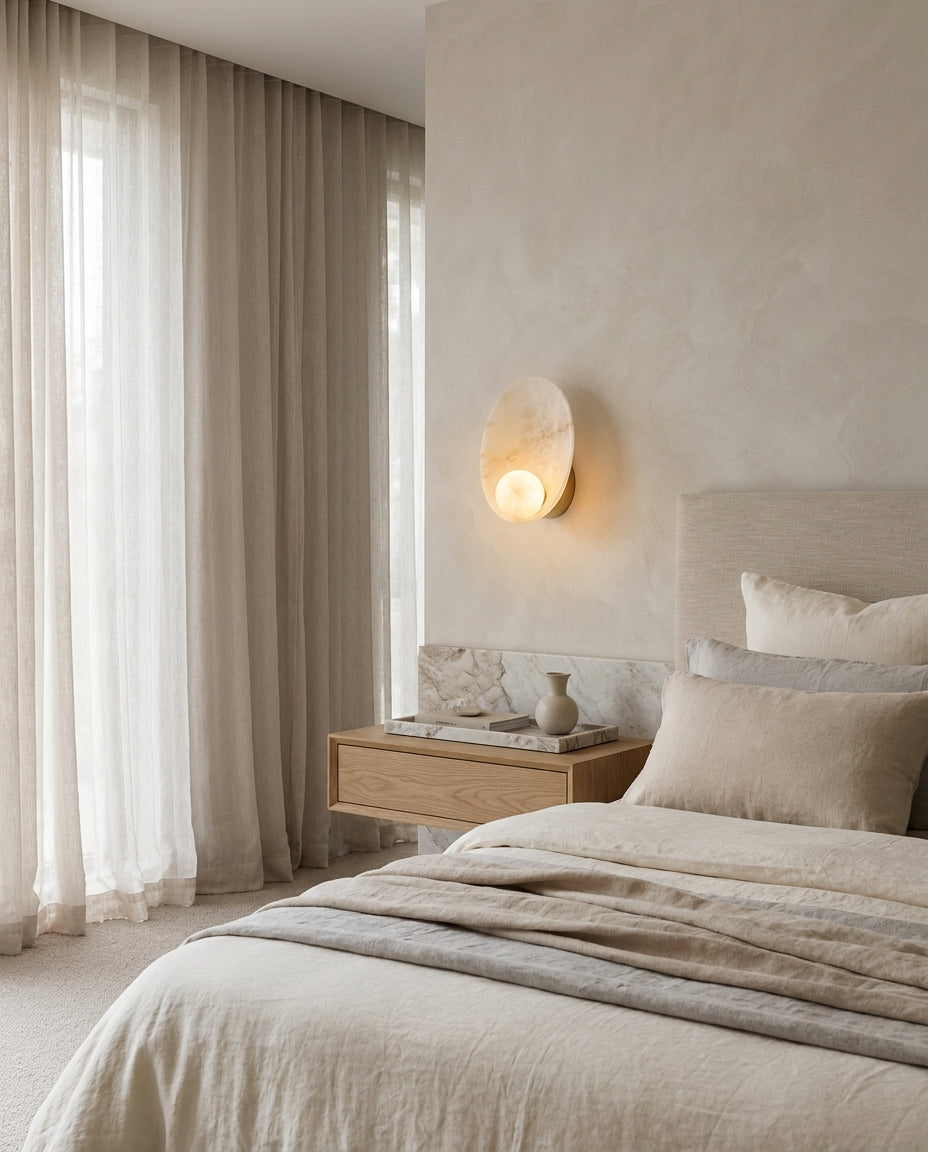 Quillstone Alabaster Wall Sconce