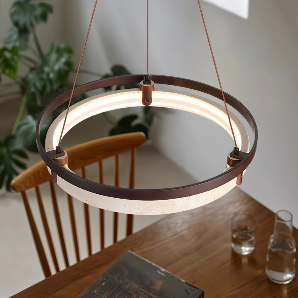 Aurix Travertine Pendant Light