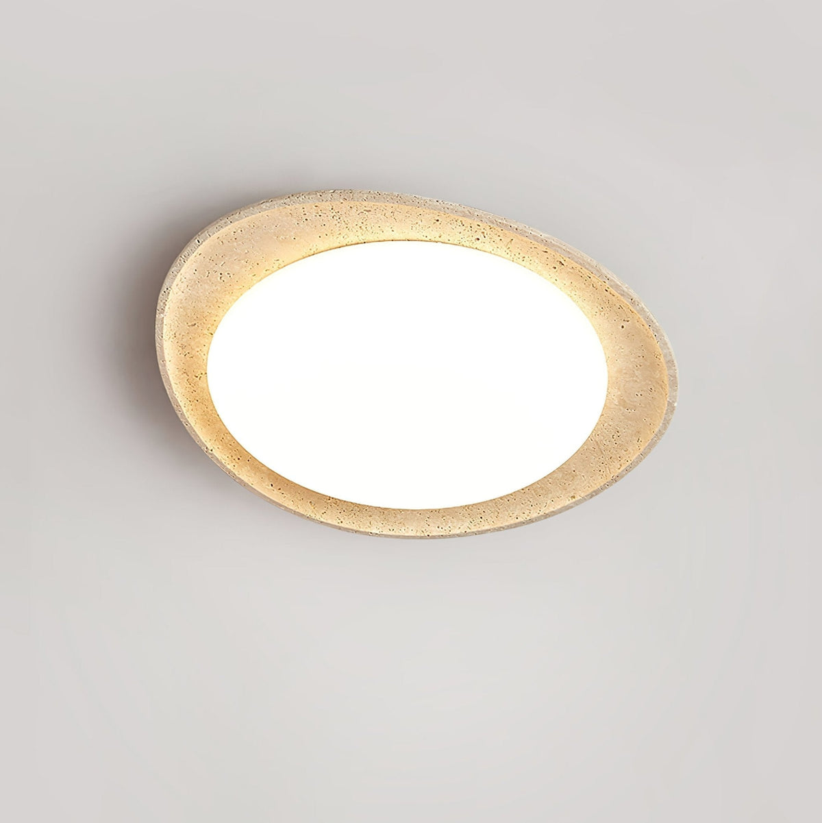 Cunorarae Organic Travertine Ceiling Light