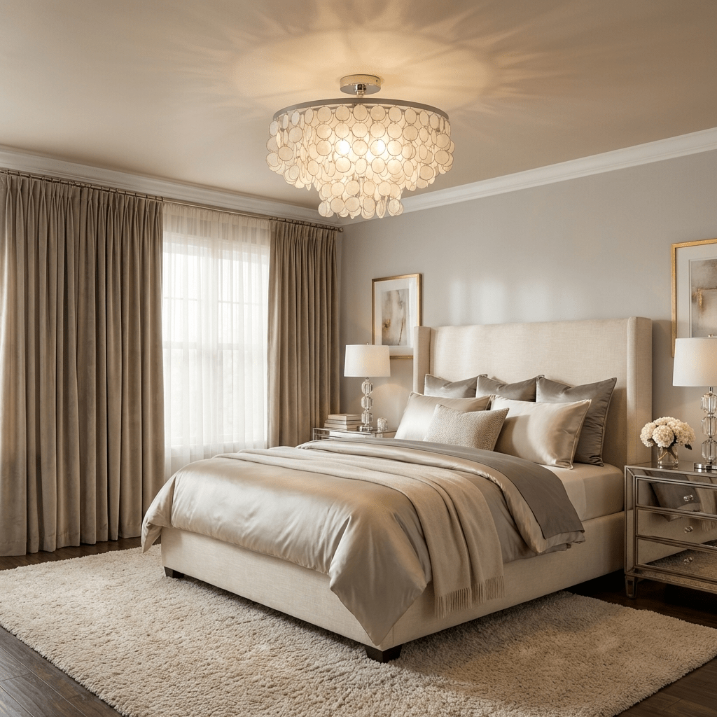 Zephyro Pearl Shell Ceiling Lamp