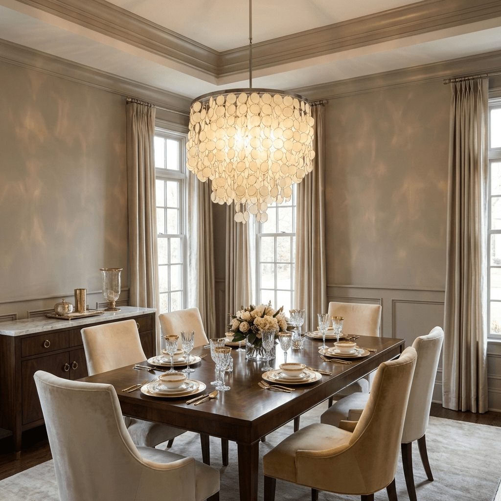 Alcott Pearl Shell Chandelier