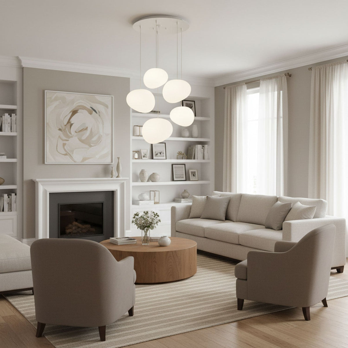 Elva Pebble Glow Pendant Lamp