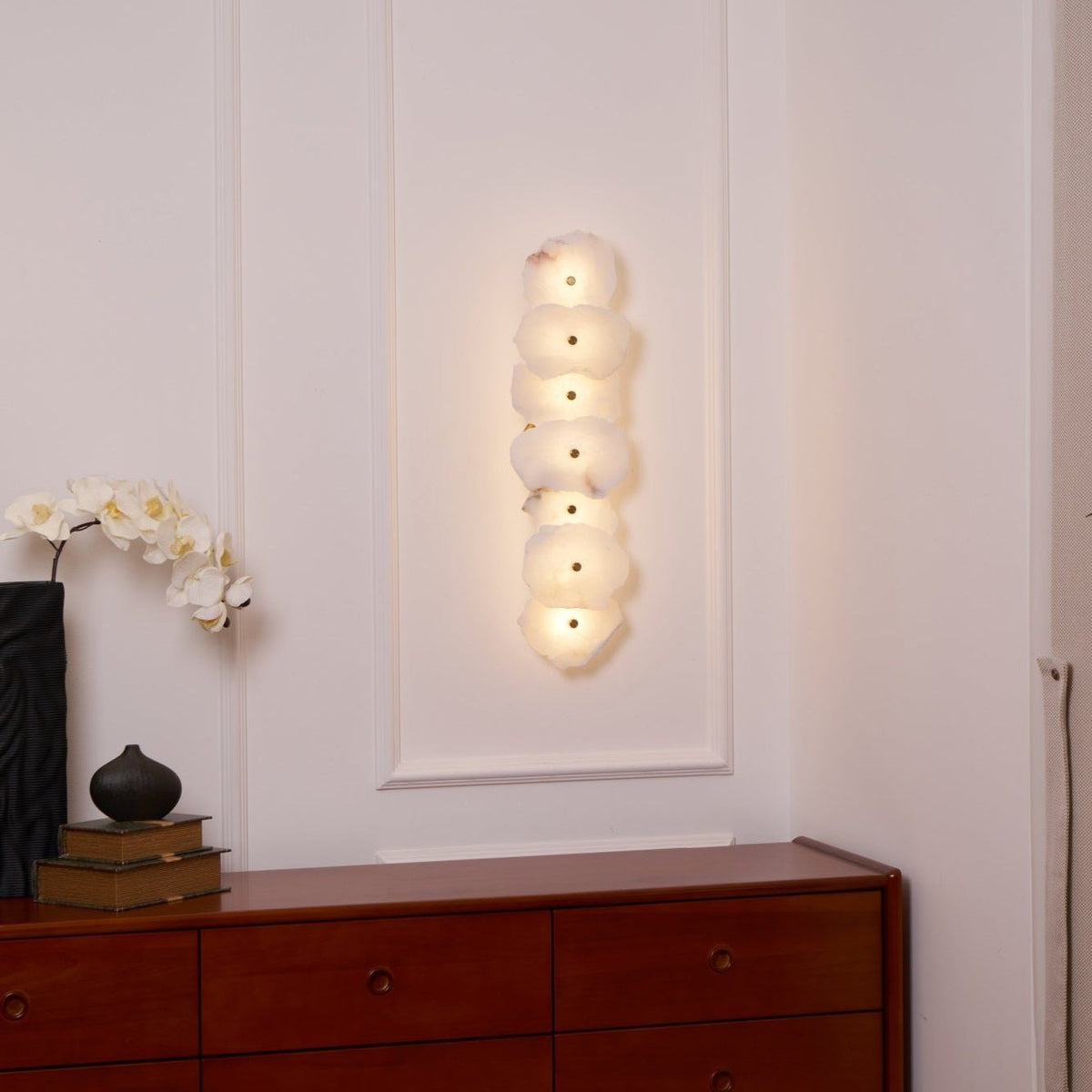 Alaeila Floral Cluster Alabaster Wall Light