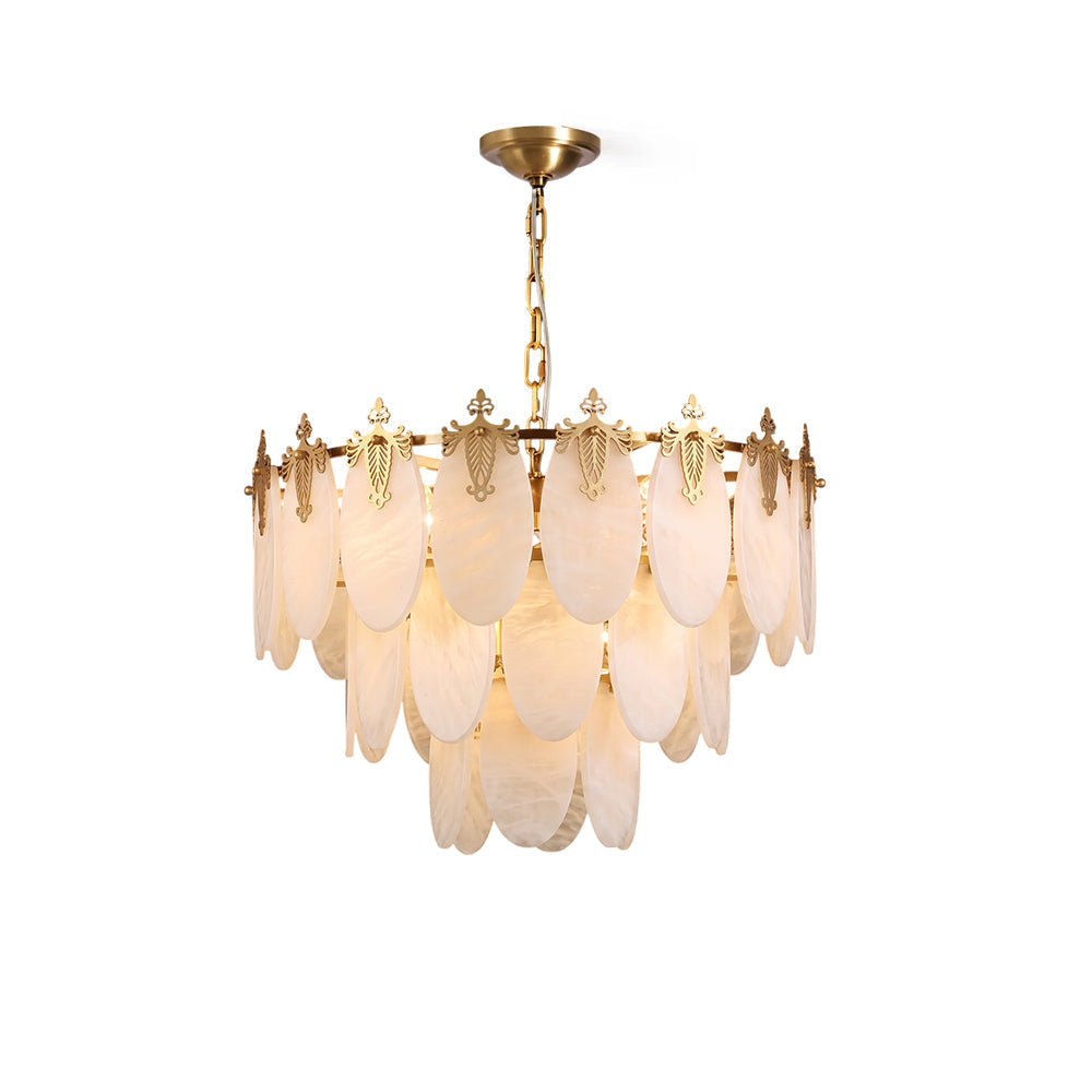 Fallowstone Botanical Alabaster Chandelier