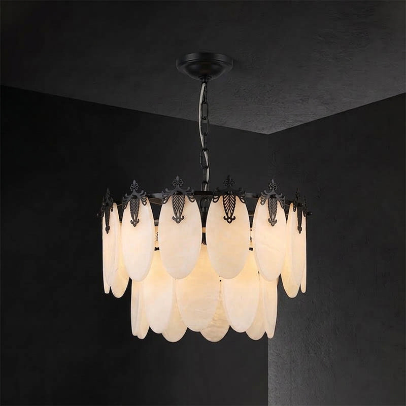 Fallowstone Botanical Alabaster Chandelier