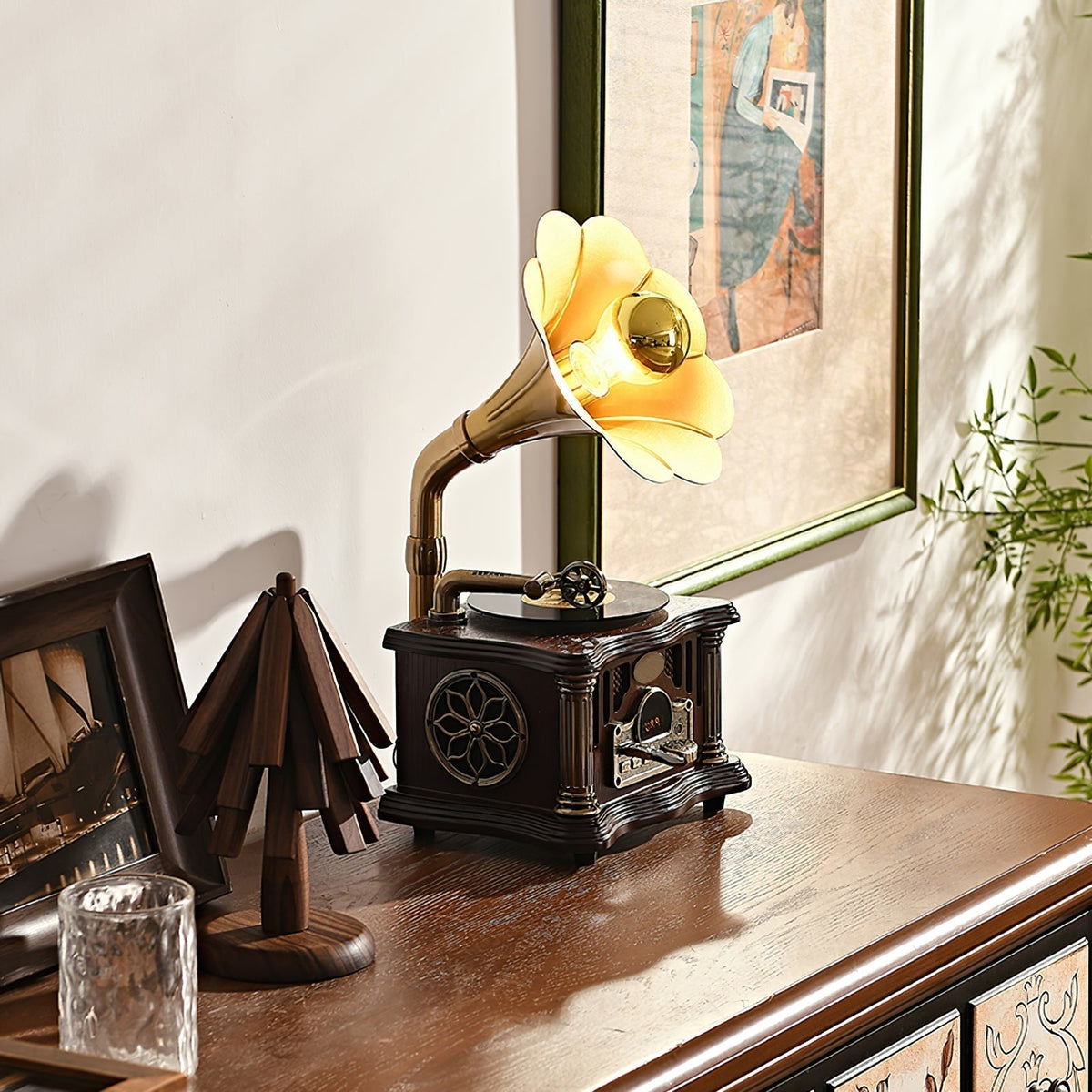 Phonograph Table Lamp