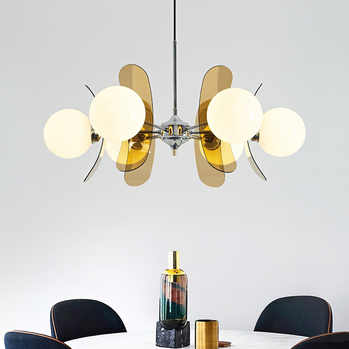 Silisur Chandelier Brown &Orange