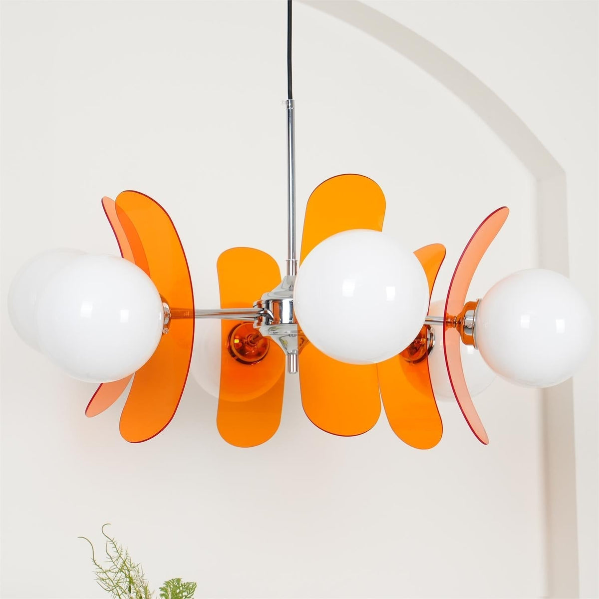 Silisur Chandelier Brown &Orange