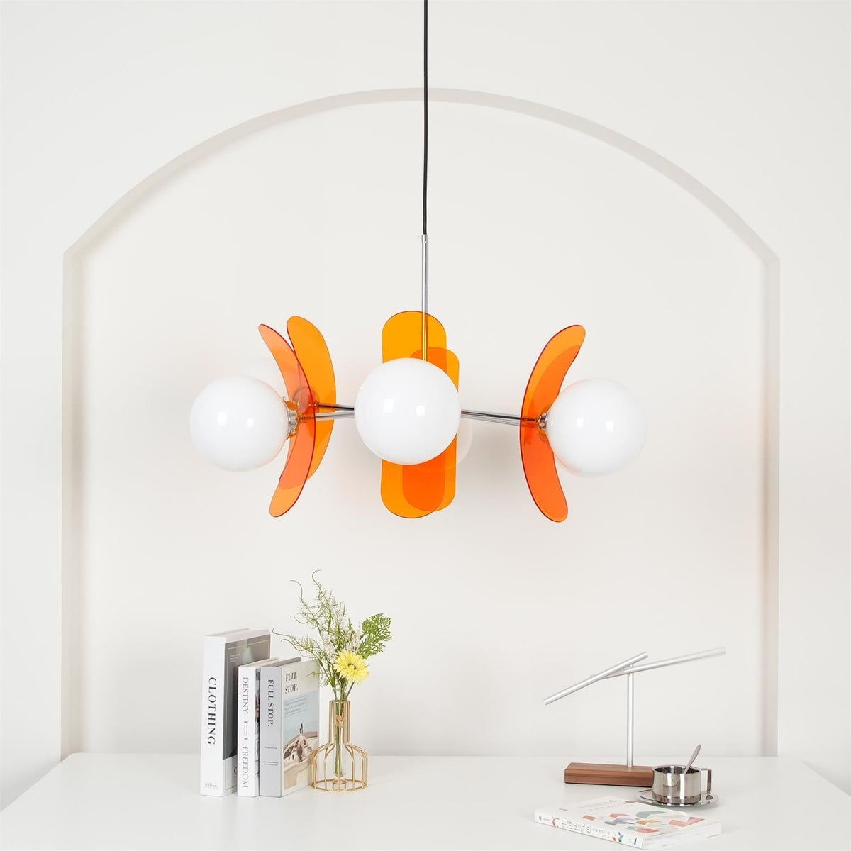 Silisur Chandelier Brown &Orange