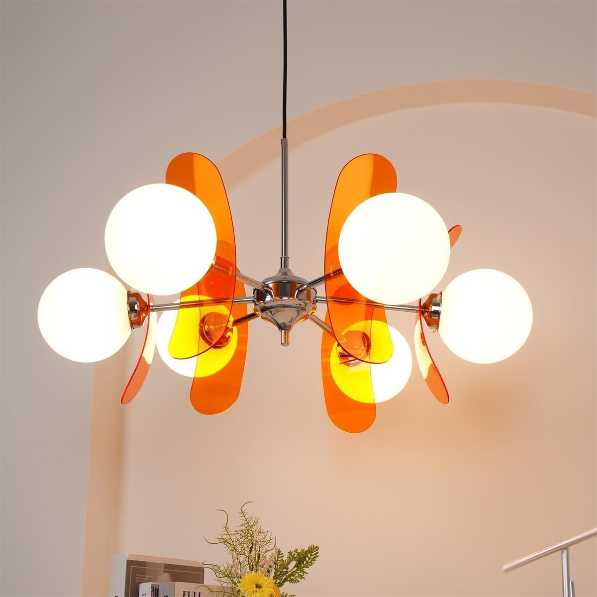 Silisur Chandelier Brown &Orange
