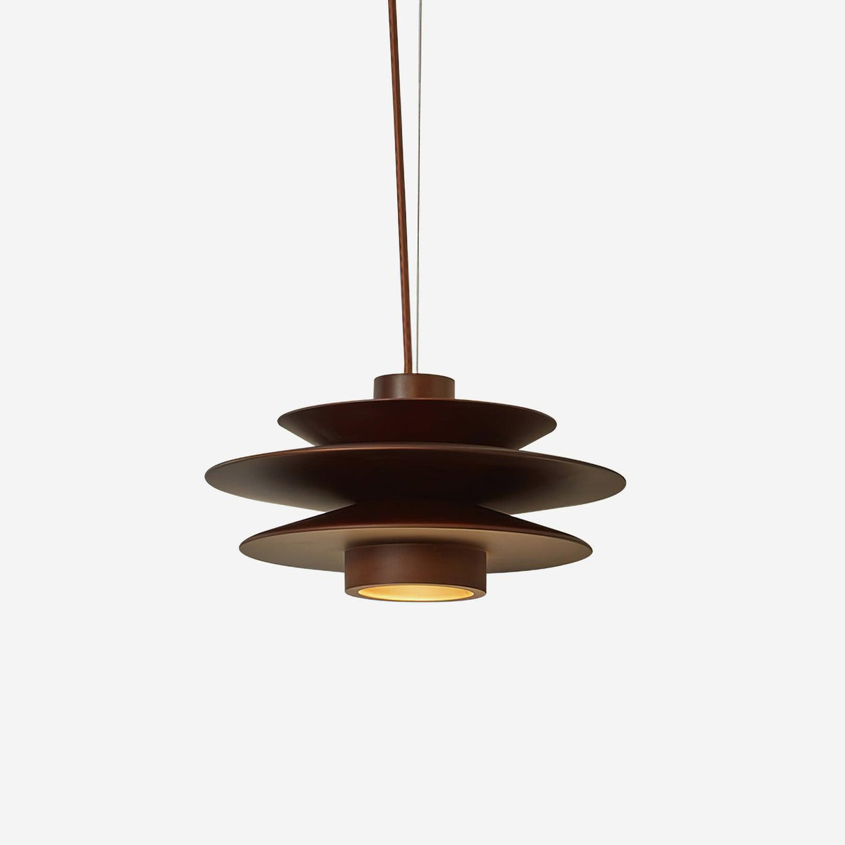 Nemasit Mid Century Walnut Pendant Light