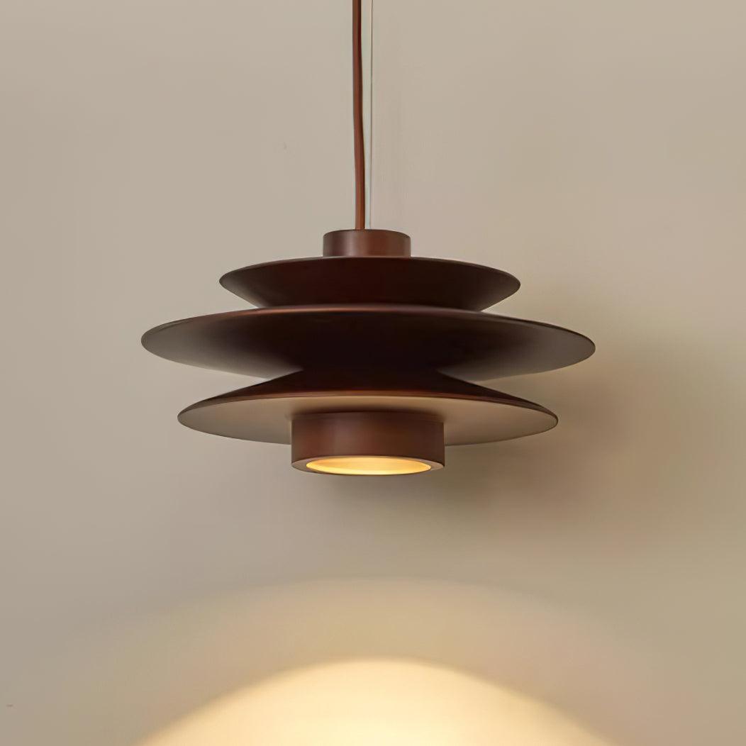 Nemasit Mid Century Walnut Pendant Light