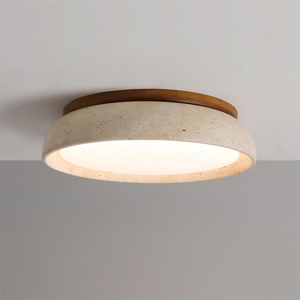 Gadigem Ceiling Light Piedra Travertine