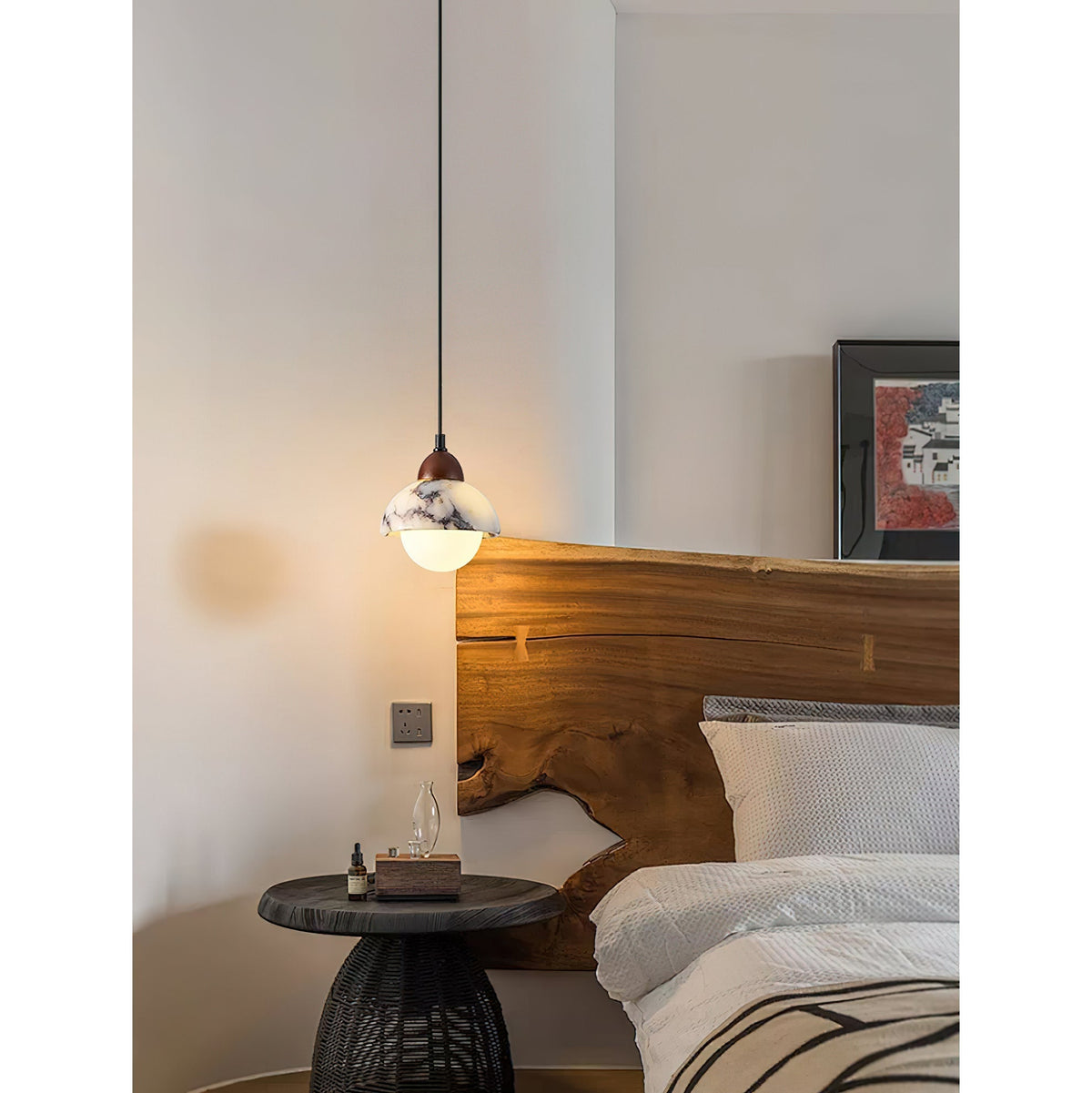 Vilaeisra Wooden Marble Pendant Lamp-Relic Pieces