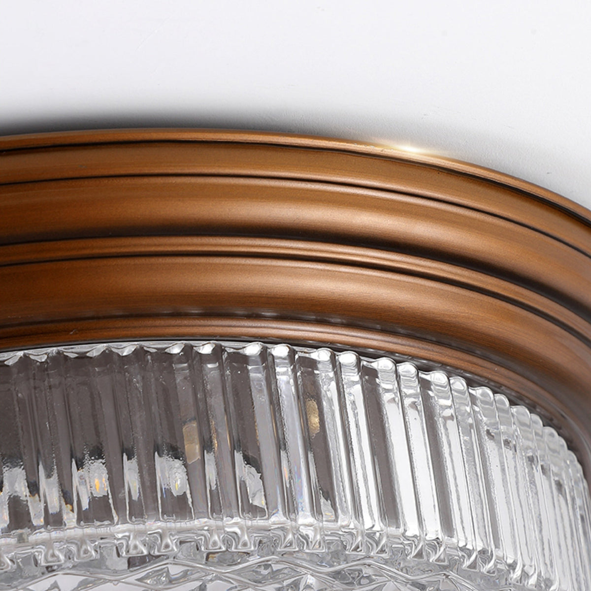 Ulcarir Retro Glass Flush Ceiling Lamp-Relic Pieces
