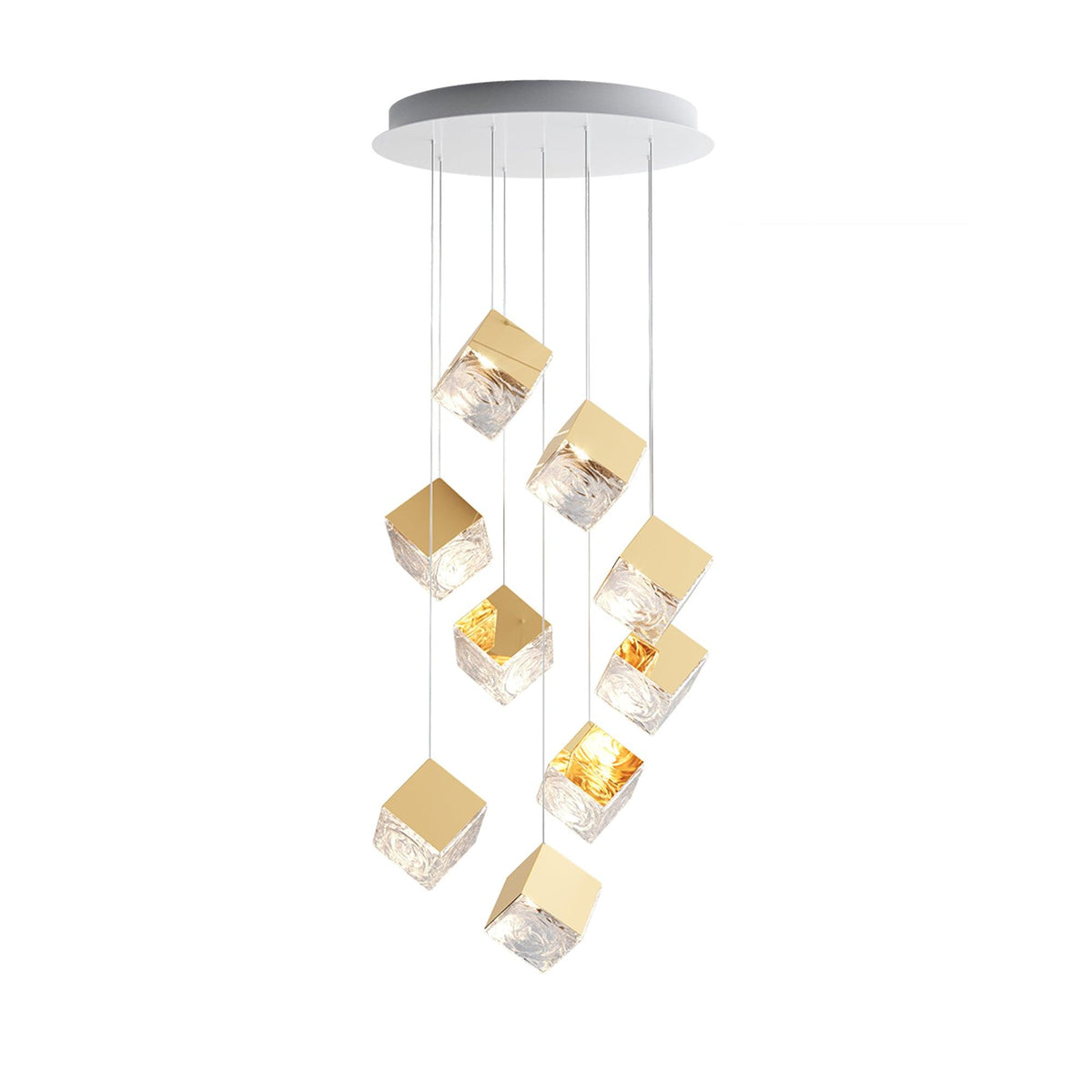 Teriorena Artistic Geometric Cube Chandelier