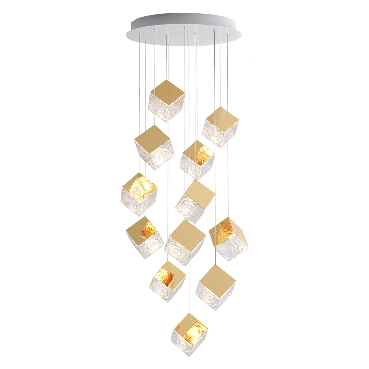 Teriorena Artistic Geometric Cube Chandelier