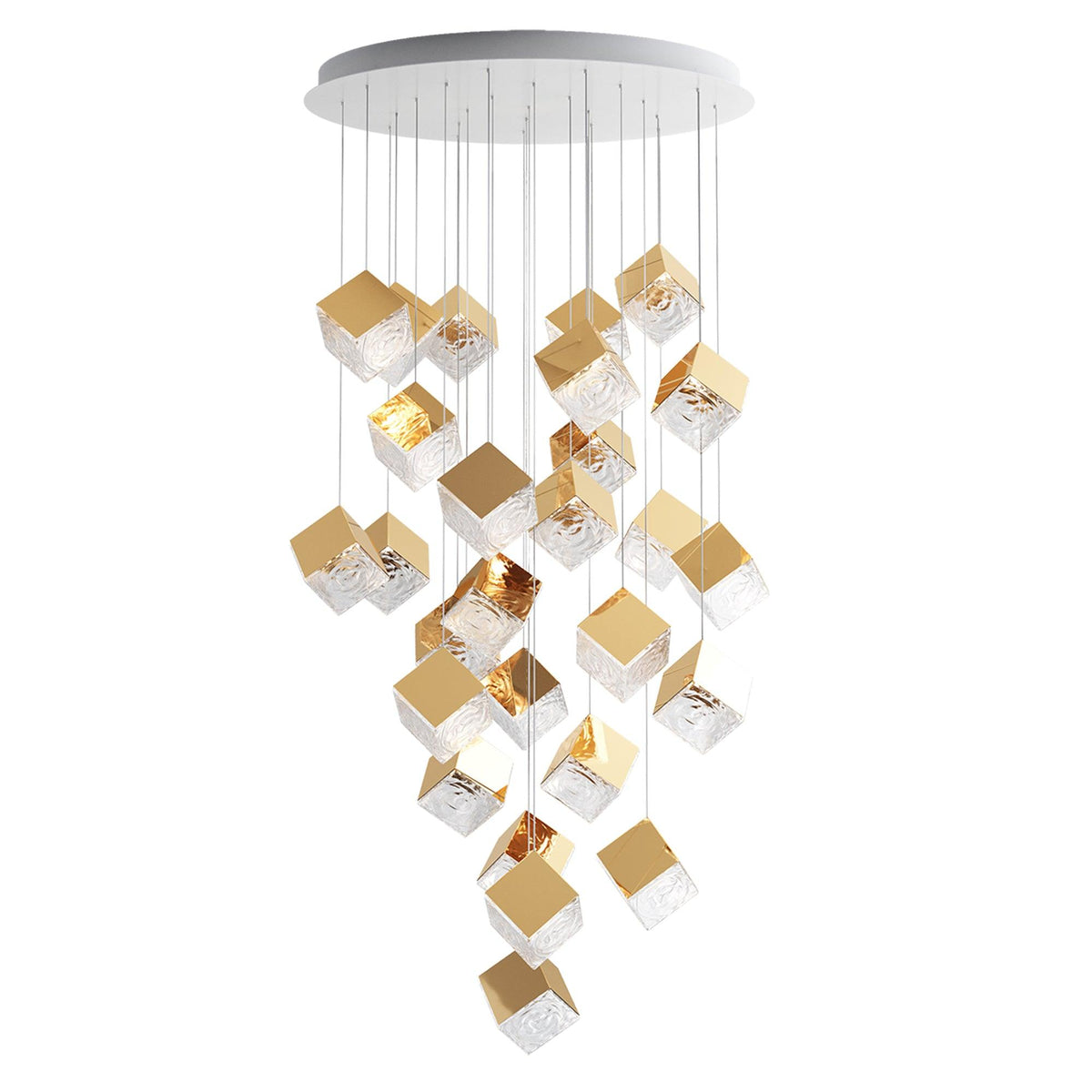 Teriorena Artistic Geometric Cube Chandelier