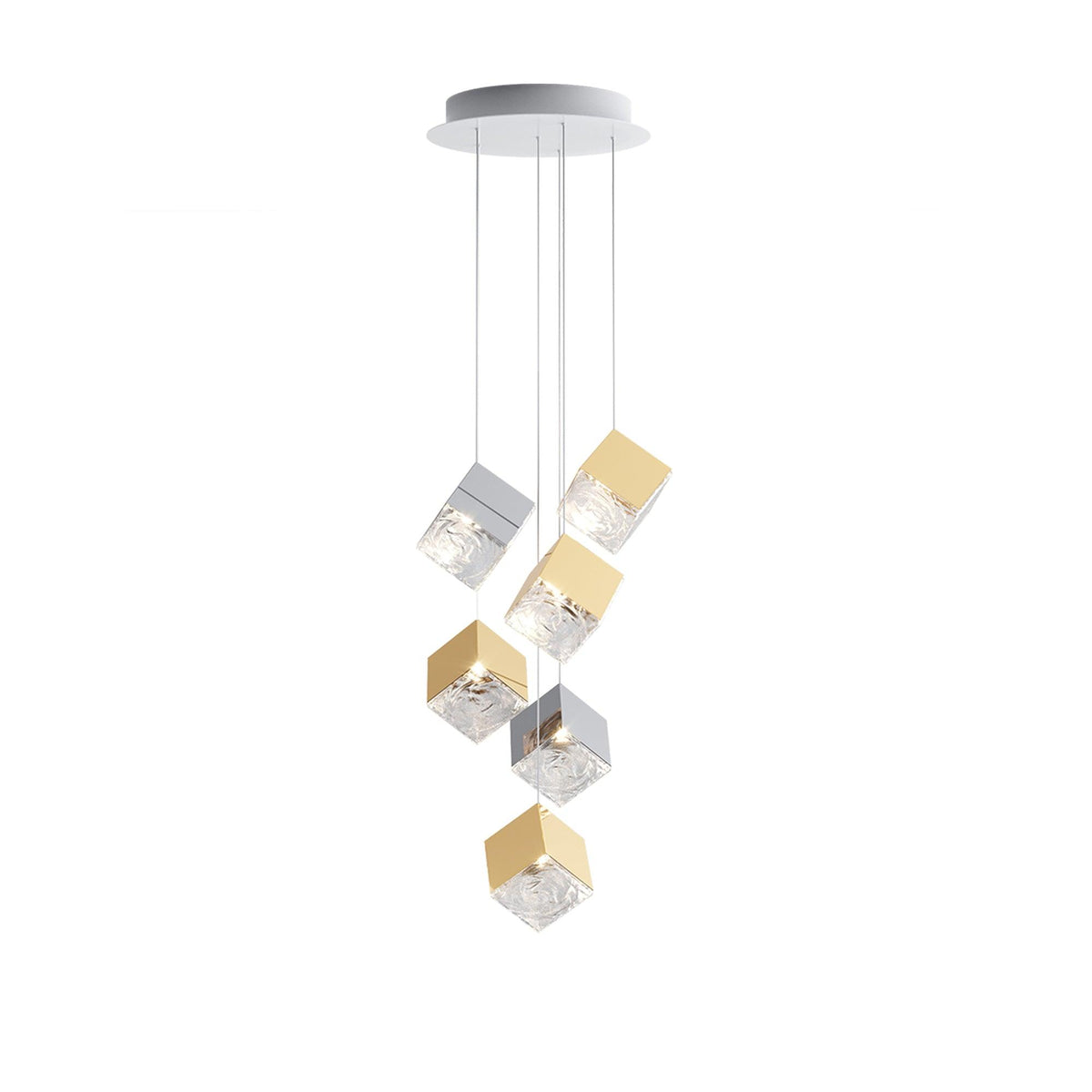 Teriorena Artistic Geometric Cube Chandelier