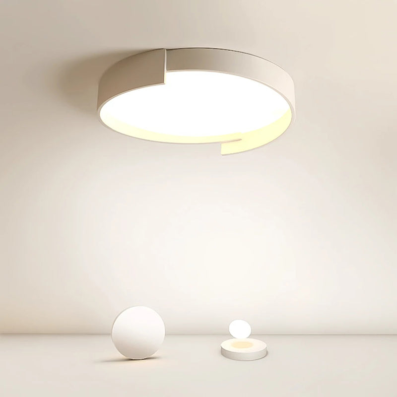 Cibetin Modern Round Flush Mount Ceiling Light LED Double Layer