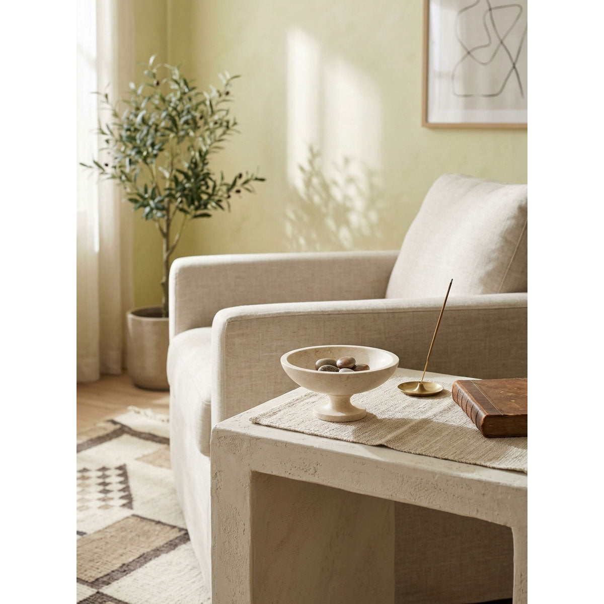 Ulvercombe Stone Pedestal Bowl