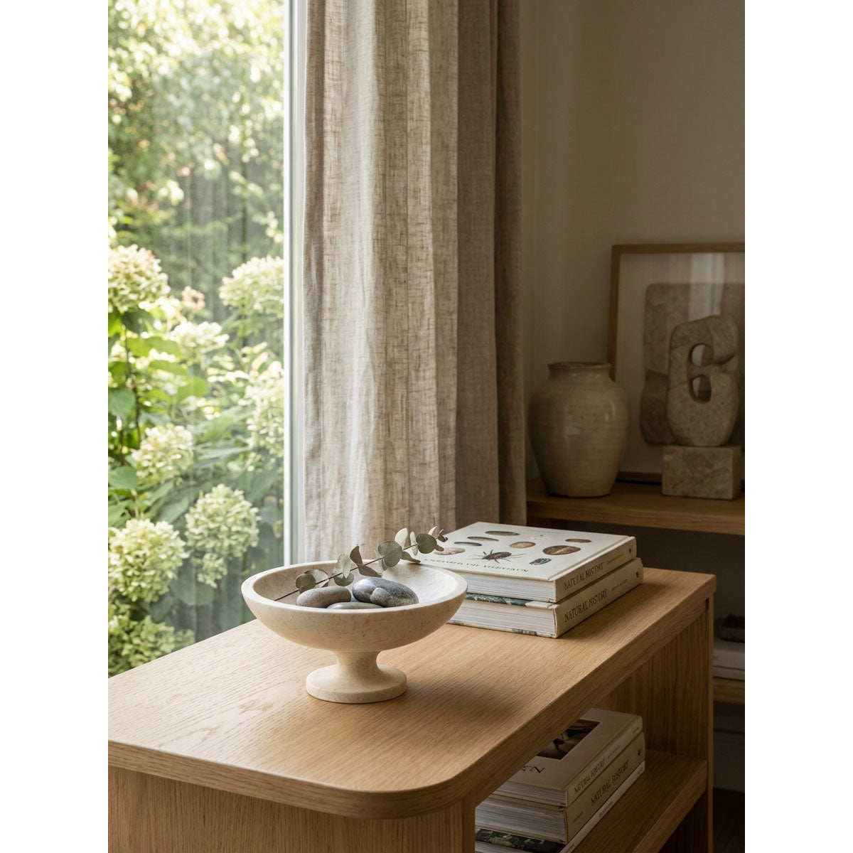Ulvercombe Stone Pedestal Bowl