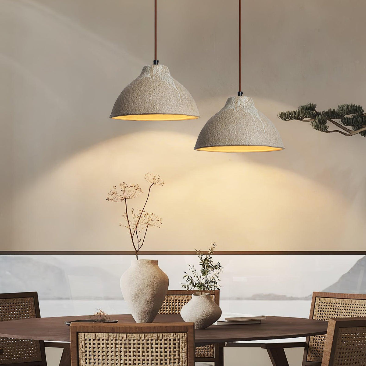 Vegokol Textured Ceramic Pendant Light