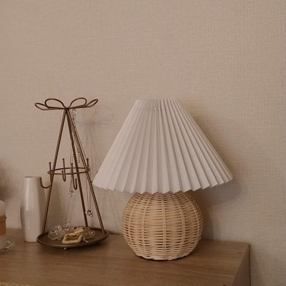 Ravuena Rattan Pleated Table lamp