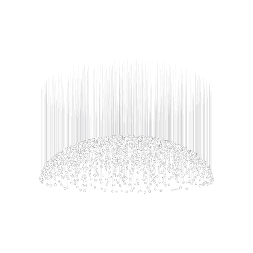 OreStone Grand Quartz Crystal Customize Chandelier