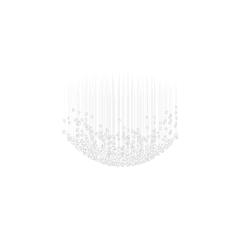 OreStone Grand Quartz Crystal Customize Chandelier