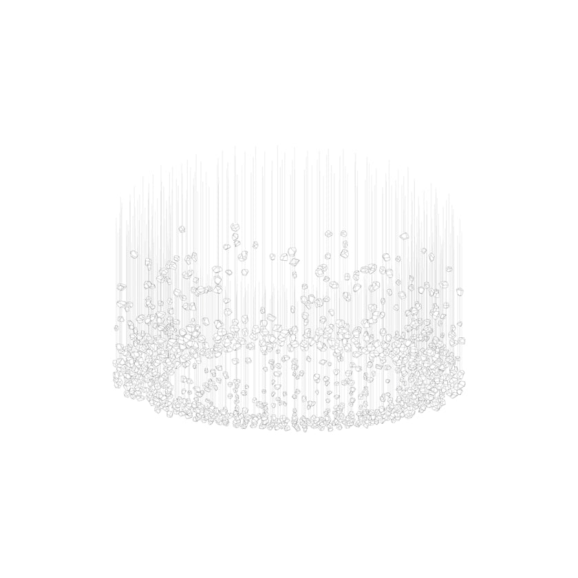 OreStone Grand Quartz Crystal Customize Chandelier