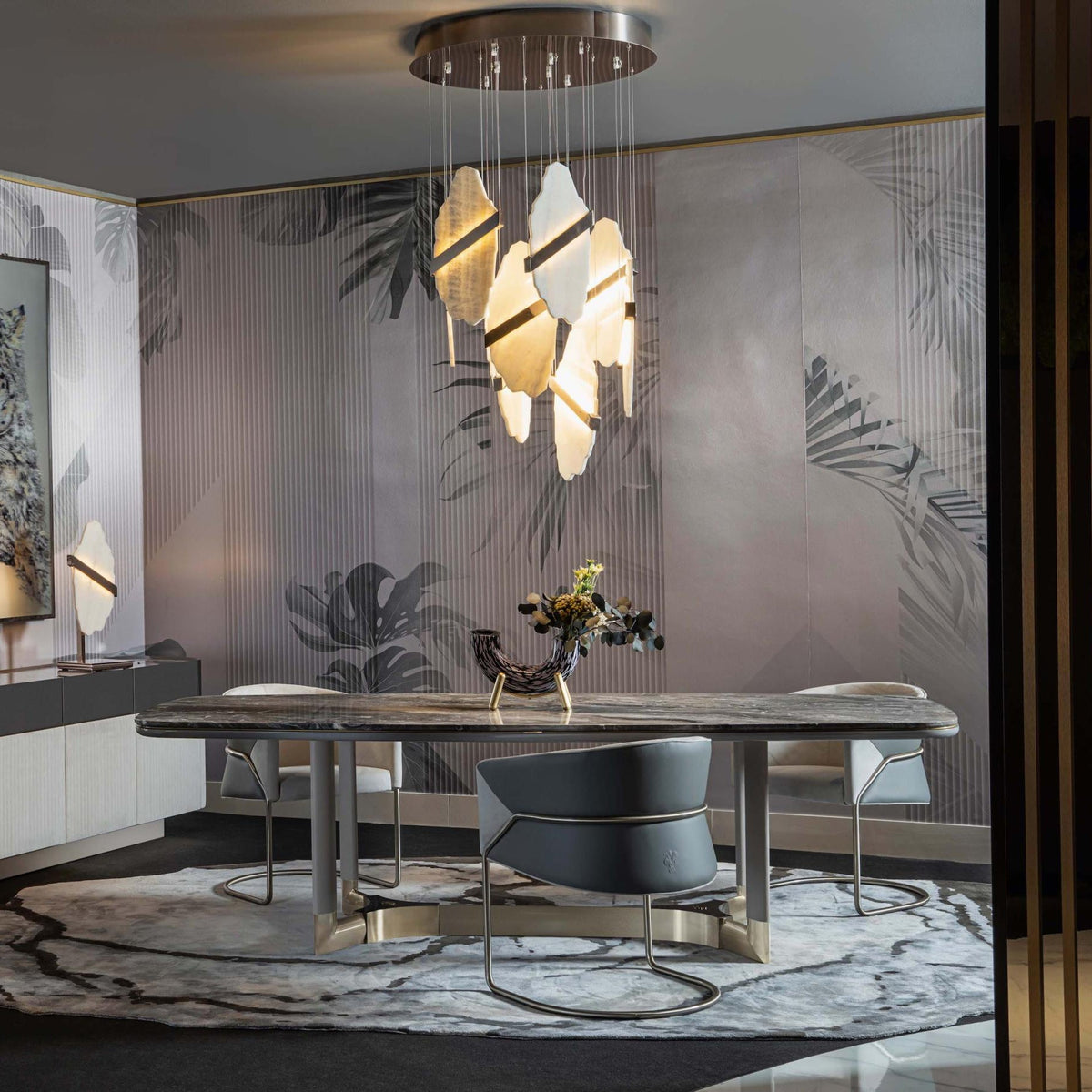 Soren Vale Alabaster Chandelier