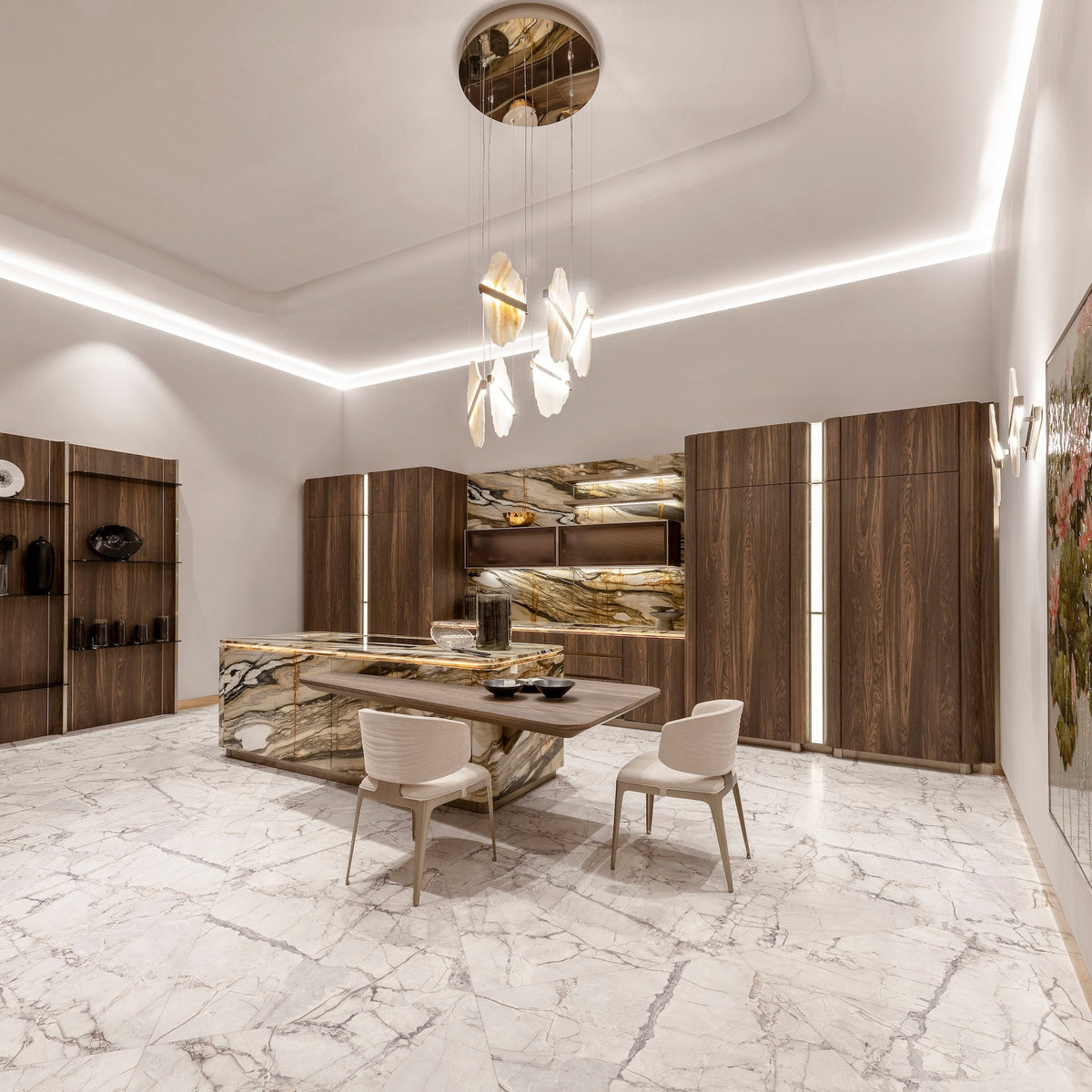 Soren Vale Alabaster Chandelier