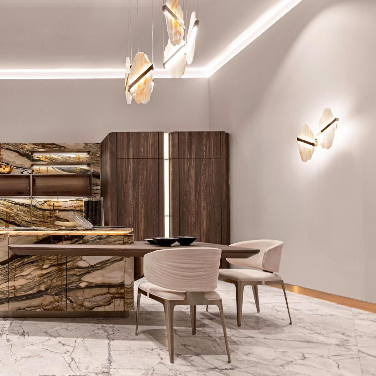 Soren Vale Alabaster Chandelier