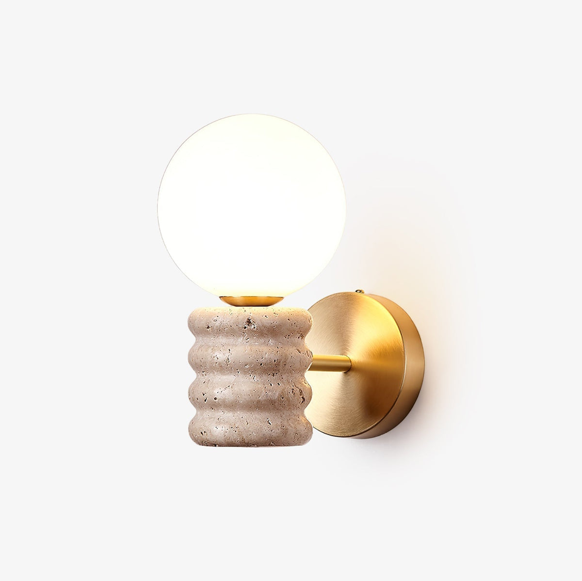 Zevelara Stacked Travertine Wall Light