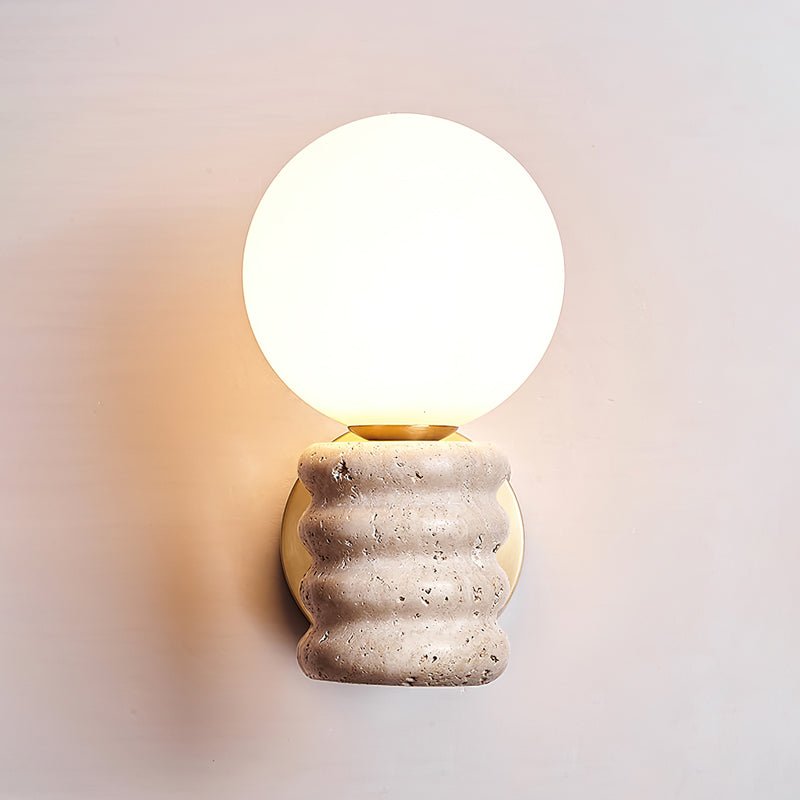 Zevelara Stacked Travertine Wall Light
