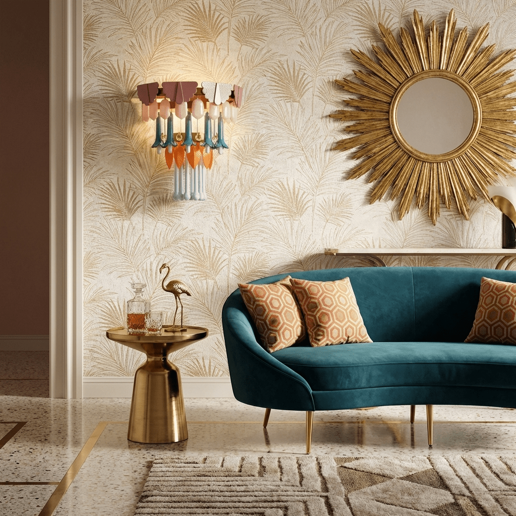 Roselle Maris Ceramic Fringe Wall Lamp