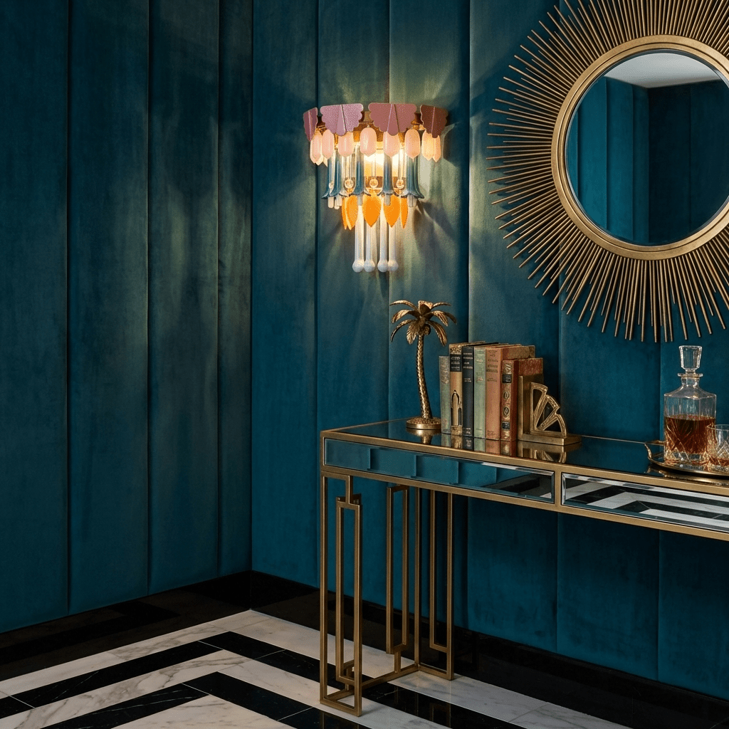 Roselle Maris Ceramic Fringe Wall Lamp