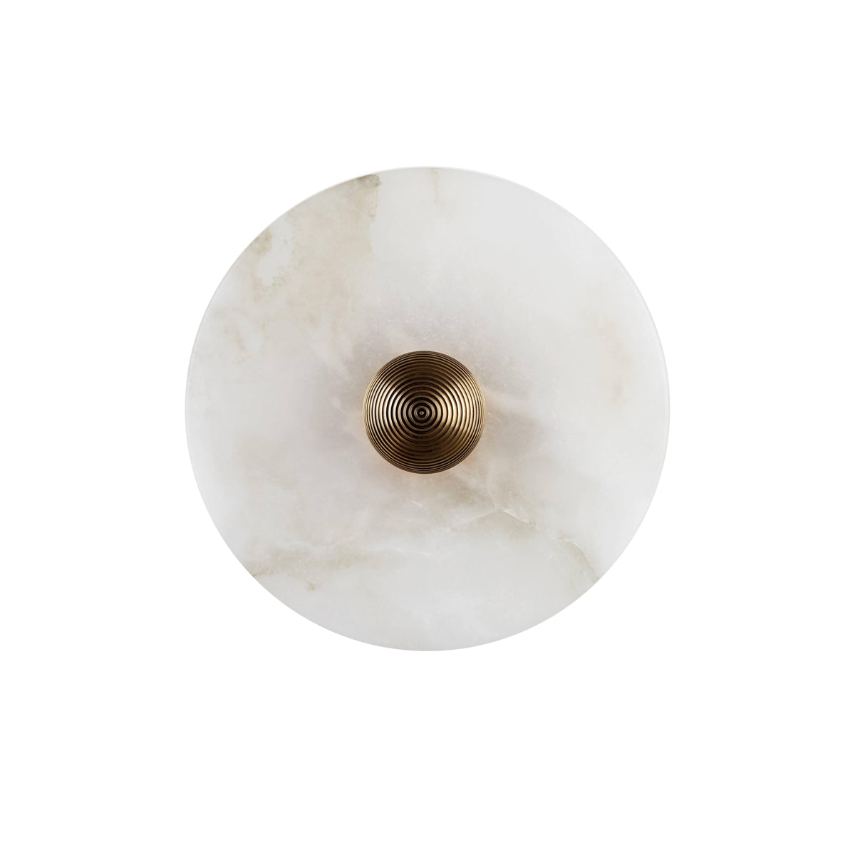 Apollo Round Alabaster Wall Lamp