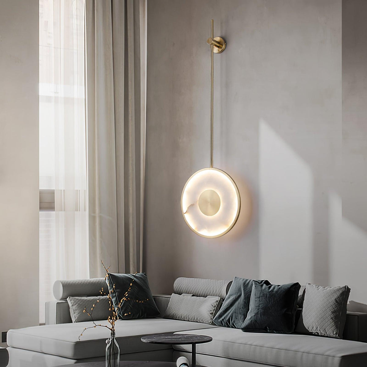 Nivirina Minimalist Alabaster Pendant Light