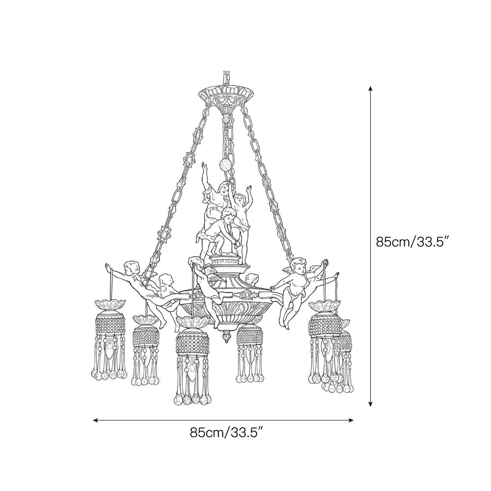 Solelora Ruth Brass Chandelier