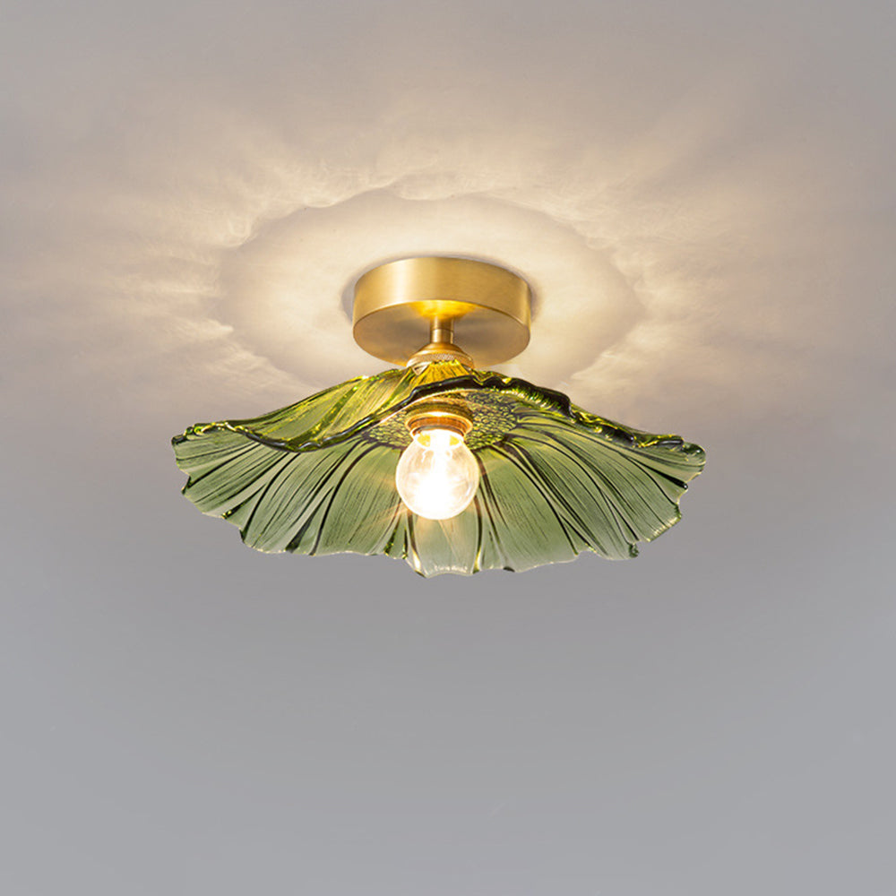Lavor Flower Glass Ceiling/Pendant Light-Relic Pieces