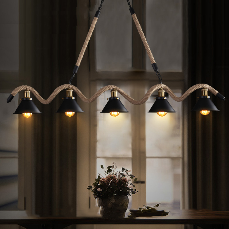 Mirikul Vintage LED Black Pendant Light Metal Dining Room/Cafe