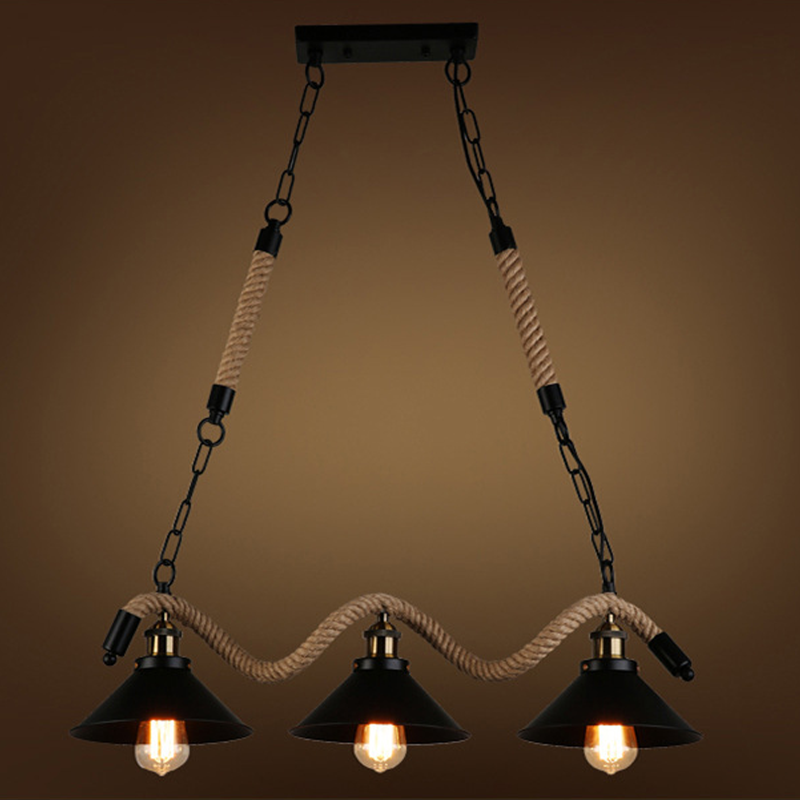 Mirikul Vintage LED Black Pendant Light Metal Dining Room/Cafe