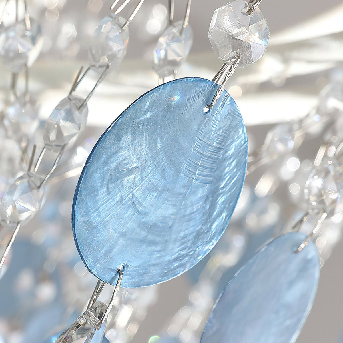 Avenorira Capiz Bead Chandelier