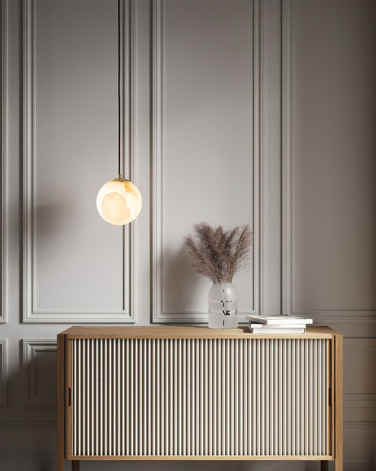 Uphaara Alabaster Pendant Light-Relic Pieces