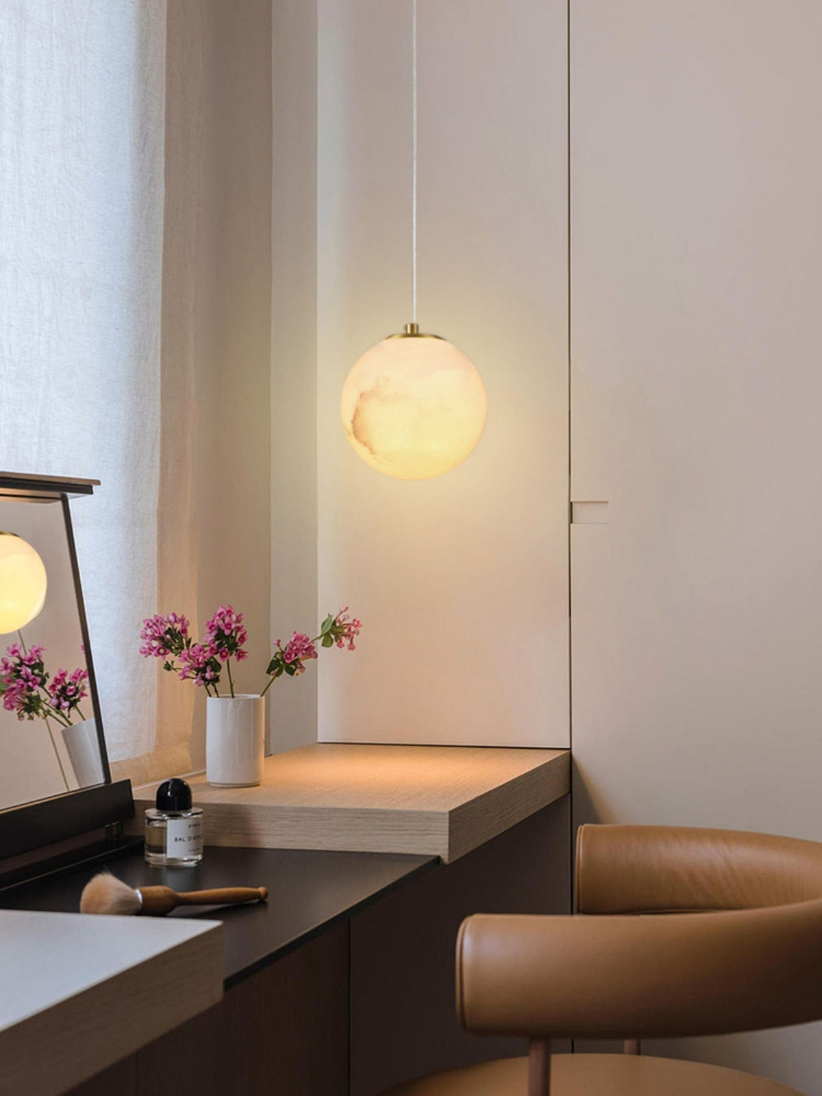 Uphaara Alabaster Pendant Light-Relic Pieces