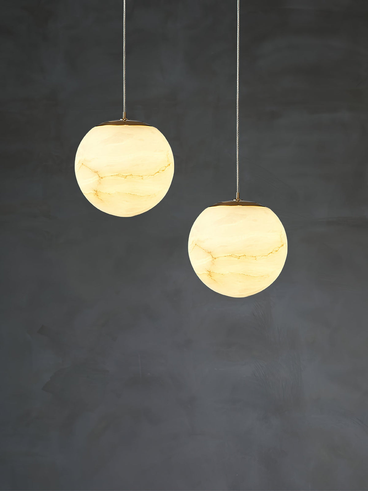 Uphaara Alabaster Pendant Light-Relic Pieces