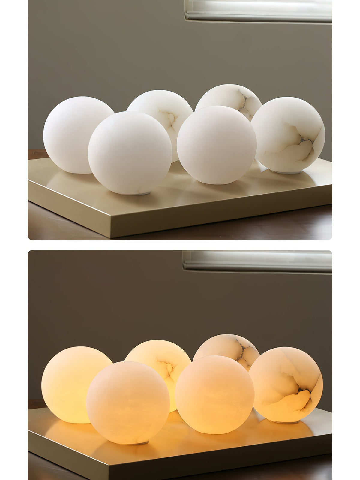 Uphaara Alabaster Pendant Light-Relic Pieces